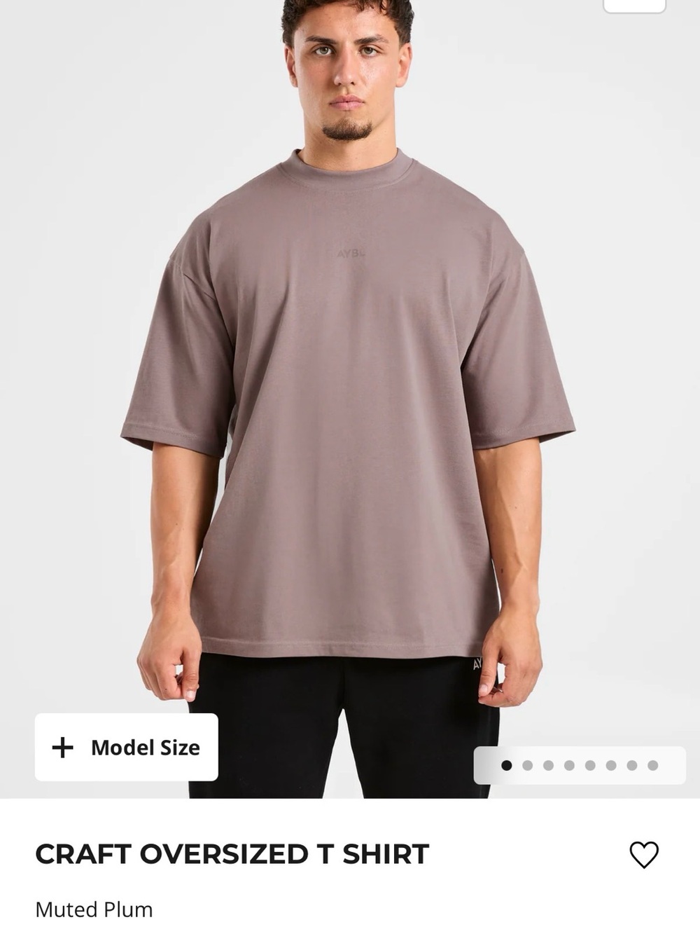 AYBL Oversized T‑Shirt in Muted Plum
